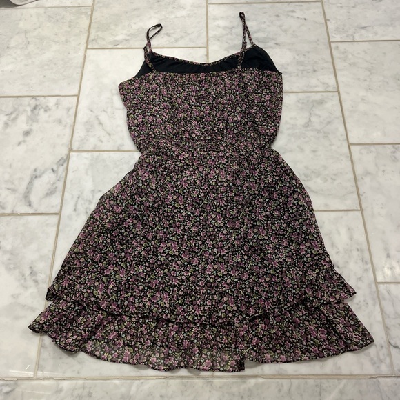 Buffalo David Bitton Pink and Black Floral Mini Dress - Picture 3 of 3